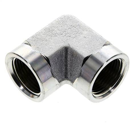 Raccord coudé 90 degrés 3/4'' NPT en acier zingué 170 Bar - Hydraulique