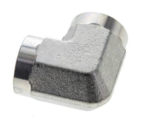 Raccord coudé 90 degrés 3/4'' NPT en acier zingué 170 Bar - Hydraulique