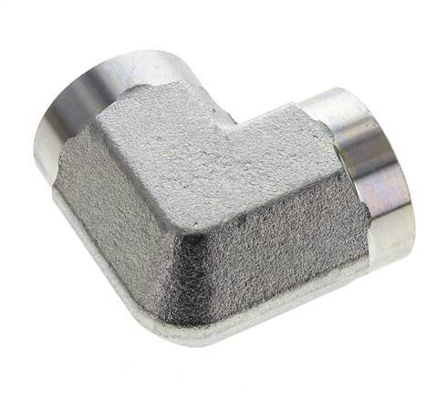 Raccord coudé 90 degrés 3/4'' NPT en acier zingué 170 Bar - Hydraulique