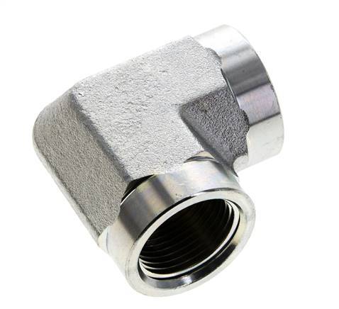 Raccord coudé 90 degrés 3/4'' NPT en acier zingué 170 Bar - Hydraulique