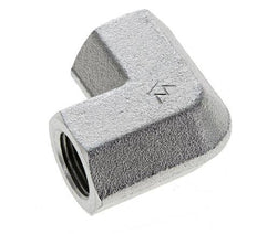 3/8'' NPT Zinc plated Steel 90 deg Elbow Fitting 210 Bar - Hydraulic