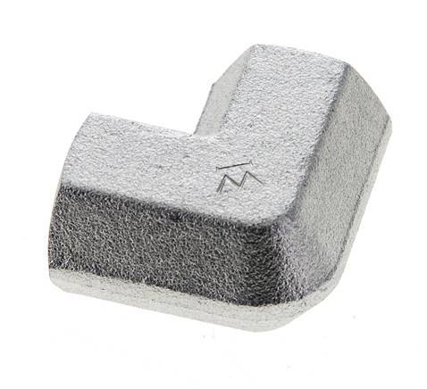 3/8'' NPT Zinc plated Steel 90 deg Elbow Fitting 210 Bar - Hydraulic