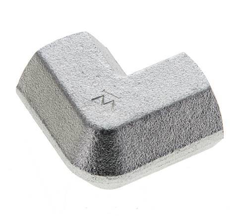 3/8'' NPT Zinc plated Steel 90 deg Elbow Fitting 210 Bar - Hydraulic