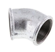 Rp 2'' Fonte zinguée Raccord coudé 45° 25 Bar