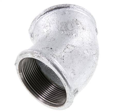 Rp 2'' Fonte zinguée Raccord coudé 45° 25 Bar