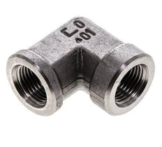 Raccord coudé 90 degrés 3/8'' NPT en acier inoxydable 210 Bar - Hydraulique