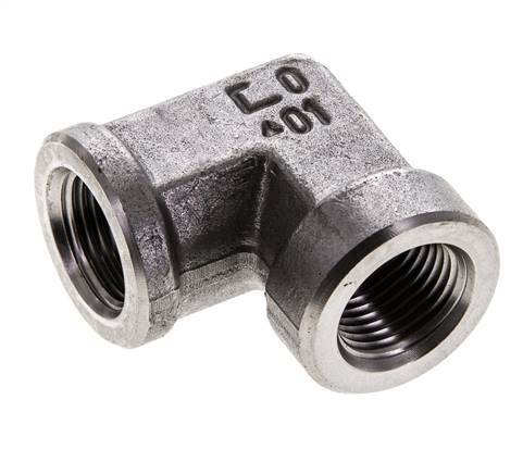 Raccord coudé 90 degrés 3/8'' NPT en acier inoxydable 210 Bar - Hydraulique