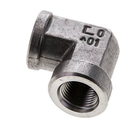 Raccord coudé 90 degrés 3/8'' NPT en acier inoxydable 210 Bar - Hydraulique
