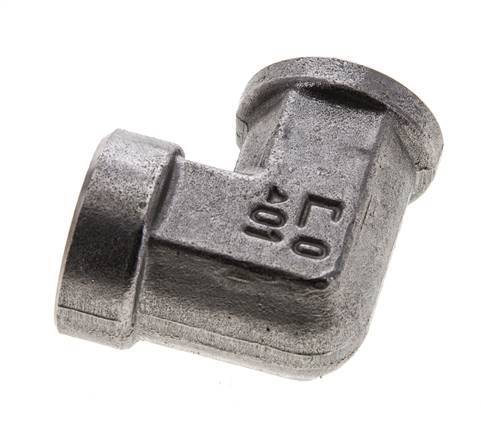 Raccord coudé 90 degrés 3/8'' NPT en acier inoxydable 210 Bar - Hydraulique