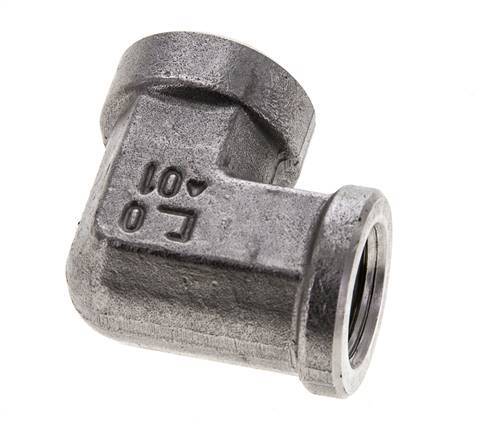 Raccord coudé 90 degrés 3/8'' NPT en acier inoxydable 210 Bar - Hydraulique