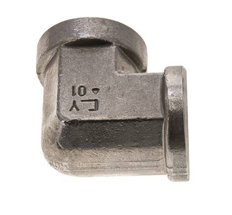 Raccord coudé 90 degrés 1'' NPT en acier inoxydable 140 Bar - Hydraulique