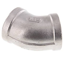 Raccord coudé 45° Rp 1'' en acier inoxydable 16 Bar