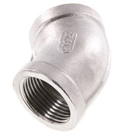 Raccord coudé 45° Rp 1'' en acier inoxydable 16 Bar