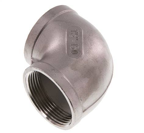 Rp 1 1/2'' Stainless steel 90 deg Elbow Fitting 10 Bar