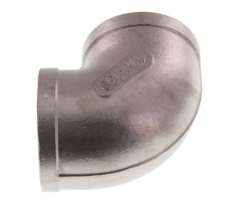 Rp 1 1/2'' Stainless steel 90 deg Elbow Fitting 10 Bar