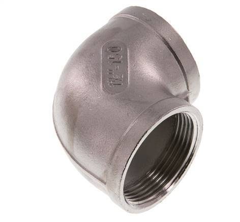 Rp 1 1/2'' Stainless steel 90 deg Elbow Fitting 10 Bar