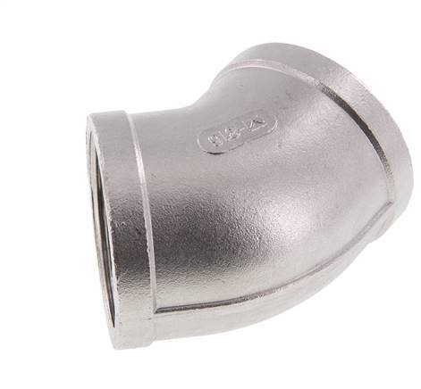 Raccord coudé 45° Rp 2'' en acier inoxydable 16 Bar