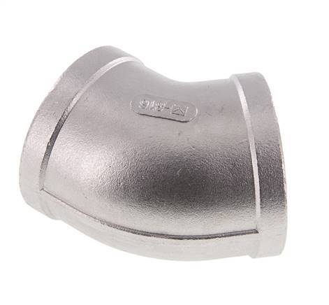 Raccord coudé 45° Rp 2'' en acier inoxydable 16 Bar