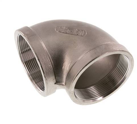 Raccord coudé 90° Rp 2 1/2'' en acier inoxydable 16 Bar