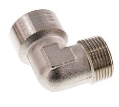 G 1'' x R 1'' F/M Raccord coudé 90° en laiton nickelé 16 Bar