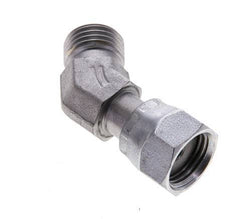 UNF 9/16''-18 x UNF 9/16''-18 F/M Acier zingué Raccord coudé à 45 degrés ORFS 630 Bar - Hydraulique