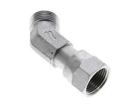 Raccord coudé 45° en acier zingué UN 13/16''-16 x UN 13/16''-16 F/M ORFS 630 Bar - Hydraulique