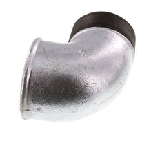 Rp 3'' x R 3'' F/M Zinc plated Cast iron 90 deg Elbow Fitting 25 Bar