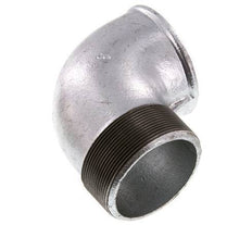Rp 3'' x R 3'' F/M Zinc plated Cast iron 90 deg Elbow Fitting 25 Bar