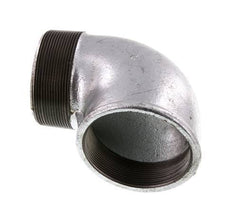 Rp 3'' x R 3'' F/M Zinc plated Cast iron 90 deg Elbow Fitting 25 Bar