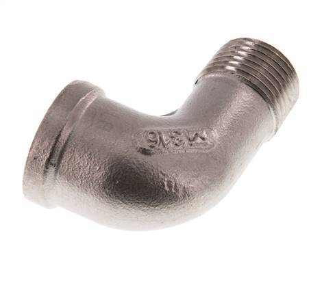 1/2'' NPT x 1/2'' NPT F/M Stainless steel 90 deg Elbow Fitting 16 Bar