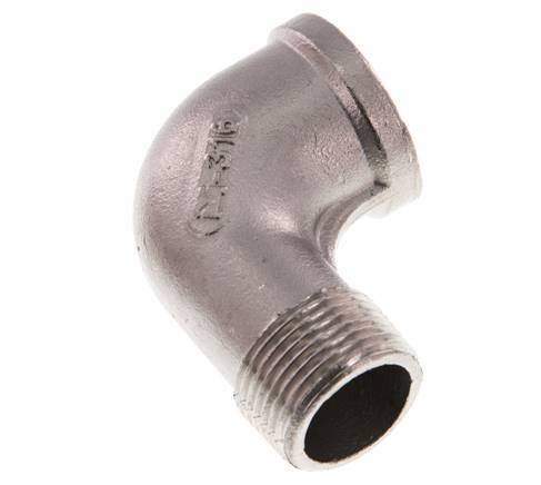 Rp 3/4'' x R 3/4'' F/M Raccord coudé 90° en acier inoxydable 16 Bar