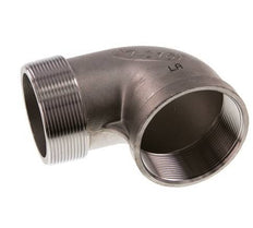 Rp 2 1/2'' x R 2 1/2'' F/M Raccord coudé 90 deg en acier inoxydable 16 Bar