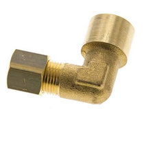 Raccord à compression coudé 90° en laiton G 1/4'' x 8mm 135 Bar DIN EN 1254-2