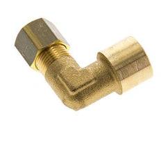 Raccord à compression coudé 90° en laiton G 1/4'' x 8mm 135 Bar DIN EN 1254-2