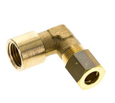 Raccord à compression coudé 90° en laiton G 1/4'' x 8mm 135 Bar DIN EN 1254-2