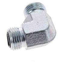 Raccord coudé 90° en acier zingué UN 11/16''-16 mâle ORFS 630 Bar - Hydraulique