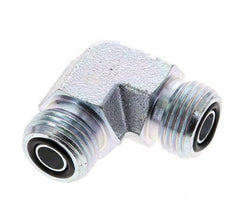 Raccord coudé 90° en acier zingué UN 11/16''-16 mâle ORFS 630 Bar - Hydraulique