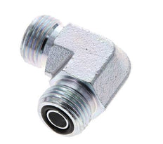 Raccord coudé 90° en acier zingué UN 11/16''-16 mâle ORFS 630 Bar - Hydraulique