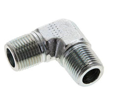 Raccord coudé 90° 1/2'' NPT mâle en acier zingué 225 Bar - Hydraulique
