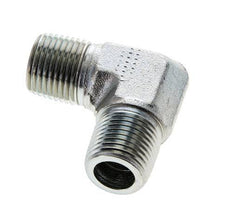 Raccord coudé 90° 1/2'' NPT mâle en acier zingué 225 Bar - Hydraulique