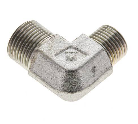 Raccord coudé 90° en acier zingué UN 13/16''-16 x UN 11/16''-16 mâle ORFS 630 Bar - Hydraulique