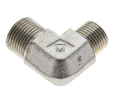 Raccord coudé 90° en acier zingué UN 13/16''-16 x UN 11/16''-16 mâle ORFS 630 Bar - Hydraulique