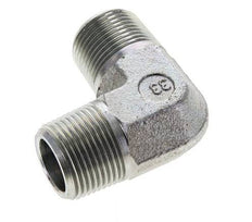 Raccord coudé 90 degrés 3/4'' NPT mâle en acier zingué 200 Bar - Hydraulique