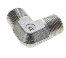 Raccord coudé 90 degrés 3/4'' NPT mâle en acier zingué 200 Bar - Hydraulique