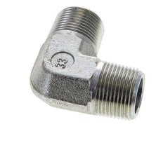 Raccord coudé 90 degrés 3/4'' NPT mâle en acier zingué 200 Bar - Hydraulique
