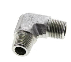 Raccord coudé 90° en acier zingué 3/8'' NPT mâle 250 Bar - Hydraulique