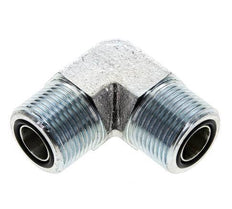 Raccord coudé 90° UNS 1''-14 mâle en acier zingué ORFS 400 Bar - Hydraulique
