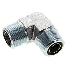 Raccord coudé 90° UNS 1''-14 mâle en acier zingué ORFS 400 Bar - Hydraulique