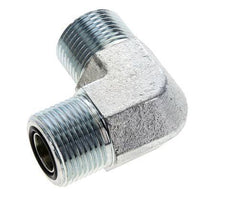 Raccord coudé 90° UNS 1''-14 mâle en acier zingué ORFS 400 Bar - Hydraulique