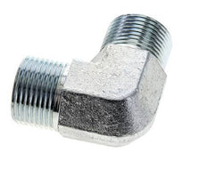 Raccord coudé 90° UNS 1''-14 mâle en acier zingué ORFS 400 Bar - Hydraulique